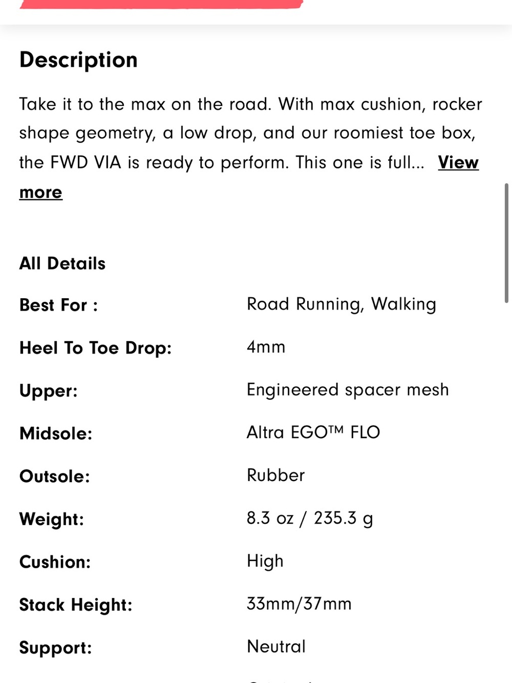 Altra Women’s FWD VIA Running Shoes - Picture 5 of 13